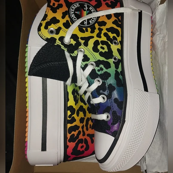Converse Chuck Taylor All Star Lift Double Stack Platform High 'Pride 2025 - Picture 2 of 11